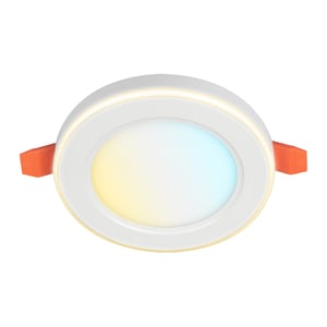 Lámpara Empotrable LED 6 W con Aro Luz Nocturna 3 W Empotrable, Luz Blanca Ajustable, No Atenuable Lámpara Empotrable LED 6 W con Aro Luz Nocturna 3 W Empotrable, Luz Blanca Ajustable, No Atenuable