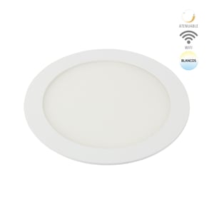 Lámpara Empotrable LED Inteligente WiFi 12 W, Luz Blanca Dinámica, Atenuable, Compatible con App móvil y Asistentes de voz Lámpara Empotrable LED Inteligente WiFi 12 W, Luz Blanca Dinámica, Atenuable, Compatible con App móvil y Asistentes de voz