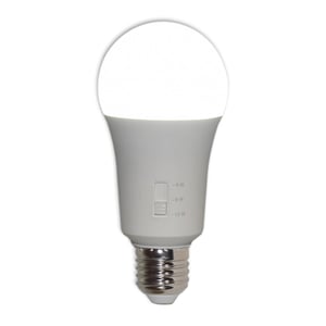 Foco A19 LED 13 W, Selector de Potencia, Base E27, Luz Cálida Brillante, No atenuable Foco A19 LED 13 W, Selector de Potencia, Base E27, Luz Cálida Brillante, No atenuable