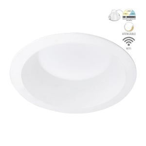 Lámpara Empotrable LED Inteligente WiFi 13 W, Luz Blanca Dinámica, Atenuable, Compatible con App móvil y Asistentes de voz Lámpara Empotrable LED Inteligente WiFi 13 W, Luz Blanca Dinámica, Atenuable, Compatible con App móvil y Asistentes de voz