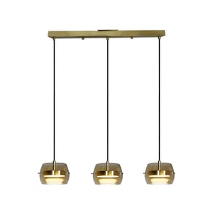 Lámpara Colgante LED de Cristal 15.5 W, Luz Cálida Brillante, 1.50 m de Altura, No atenuable Lámpara Colgante LED de Cristal 15.5 W, Luz Cálida Brillante, 1.50 m de Altura, No atenuable