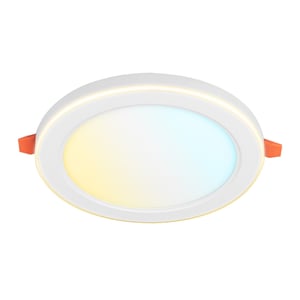 Lámpara Empotrable LED 12 W con Aro Luz Nocturna 4 W Empotrable, Luz Blanca Ajustable, No Atenuable Lámpara Empotrable LED 12 W con Aro Luz Nocturna 4 W Empotrable, Luz Blanca Ajustable, No Atenuable