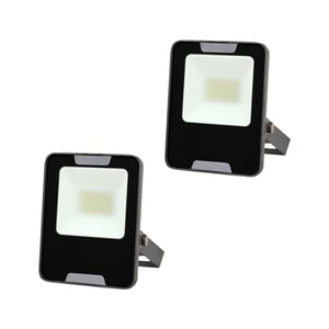 Paquete de 2 Reflectores LED Exterior 20 W, Luz de Día, IP65, IK07, No Atenuables, LED integrado Paquete de 2 Reflectores LED Exterior 20 W, Luz de Día, IP65, IK07, No Atenuables, LED integrado