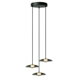 Lámpara Colgante LED de Cristal 28.5 W, Luz Cálida Brillante, 1.50 m de Altura, No atenuable Lámpara Colgante LED de Cristal 28.5 W, Luz Cálida Brillante, 1.50 m de Altura, No atenuable