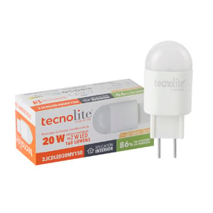 Foco JCD LED Ampolleta 2 W, Luz Cálida Brillante, Base GY6.35, No atenuable Foco JCD LED Ampolleta 2 W, Luz Cálida Brillante, Base GY6.35, No atenuable