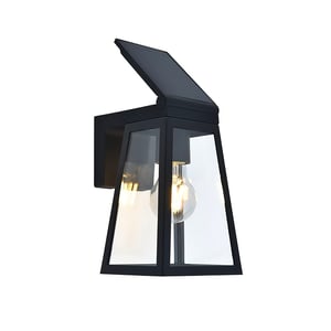 Lámpara Solar Arbotante Tipo Farol con Base E27, IP44, Foco Filamento LED 2 W Incluido, Luz Cálida Suave Lámpara Solar Arbotante Tipo Farol con Base E27, IP44, Foco Filamento LED 2 W Incluido, Luz Cálida Suave