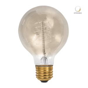 Foco Globo G80 Incandescente 35 W, Luz Ámbar, Base E27, Atenuable Foco Globo G80 Incandescente 35 W, Luz Ámbar, Base E27, Atenuable