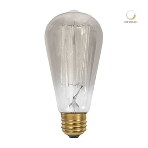 Foco ST64 Vintage Incandescente 35 W, Luz Ámbar, Base E27, Atenuable Foco ST64 Vintage Incandescente 35 W, Luz Ámbar, Base E27, Atenuable