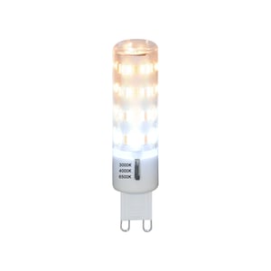 Foco G9 LED 3.5 W, Luz Blanca Ajustable, Base G9, Transparente, Atenuable Foco G9 LED 3.5 W, Luz Blanca Ajustable, Base G9, Transparente, Atenuable