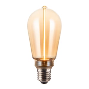 Foco ST64 Vintage LED Filamento 3.5 W, Luz Ámbar, Base E27, Atenuable Foco ST64 Vintage LED Filamento 3.5 W, Luz Ámbar, Base E27, Atenuable