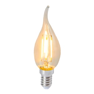 Foco Vela C35 LED Filamento 4.5 W, Luz Cálida Suave, Base E14, No Atenuable Foco Vela C35 LED Filamento 4.5 W, Luz Cálida Suave, Base E14, No Atenuable