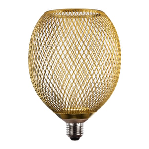 Foco Malla Metálica LED 4.5 W, Luz Ámbar, Base E27, No atenuable Foco Malla Metálica LED 4.5 W, Luz Ámbar, Base E27, No atenuable