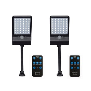Paquete de 2 Lámparas Solar Arbotante LED 4.5 W, Luz de Día, Sensor de Movimiento, Control remoto incluido, LED integrado Paquete de 2 Lámparas Solar Arbotante LED 4.5 W, Luz de Día, Sensor de Movimiento, Control remoto incluido, LED integrado
