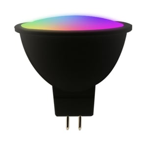 Foco MR16 LED Inteligente WiFi 5 W, Luz RGB + Blanca, Base GX5.3, Atenuable, Compatible con App móvil y Asistentes de voz Foco MR16 LED Inteligente WiFi 5 W, Luz RGB + Blanca, Base GX5.3, Atenuable, Compatible con App móvil y Asistentes de voz