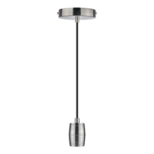 Socket Colgante Metálico Satinado 1.50 m de Altura, Potencia Máx. 60 W, Base E27, No incluye foco Socket Colgante Metálico Satinado 1.50 m de Altura, Potencia Máx. 60 W, Base E27, No incluye foco