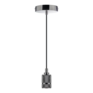 Socket Colgante Metálico Satinado 1.50 m de Altura, Potencia Máx. 60 W, Base E27, No incluye foco Socket Colgante Metálico Satinado 1.50 m de Altura, Potencia Máx. 60 W, Base E27, No incluye foco