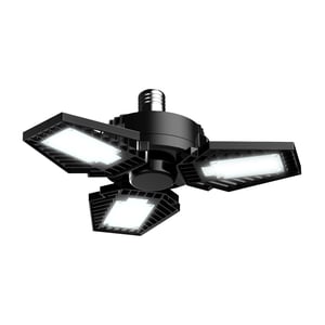 Foco LED Tipo Ventilador 65 W Alta Potencia LHB, Luz de Día, 3 Paneles Ajustables, Base E27, No atenuable Foco LED Tipo Ventilador 65 W Alta Potencia LHB, Luz de Día, 3 Paneles Ajustables, Base E27, No atenuable