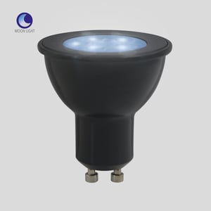 Foco GU10 LED 6W, Luz de Luna Color Azul, Base GU10, IP65, No atenuable Foco GU10 LED 6W, Luz de Luna Color Azul, Base GU10, IP65, No atenuable