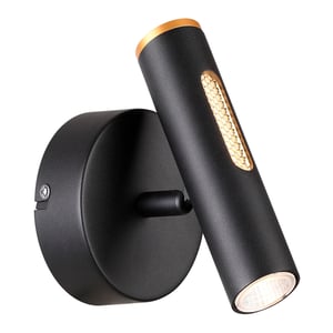 Lámpara de Pared Arbotante LED 6 W, Luz Cálida Brillante Directa e Indirecta, Dirigible, IRC 90, No atenuable Lámpara de Pared Arbotante LED 6 W, Luz Cálida Brillante Directa e Indirecta, Dirigible, IRC 90, No atenuable