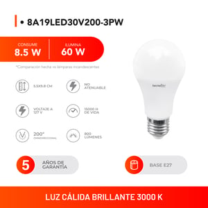 8A19LED30V200-3PW 8A19LED30V200-3PW