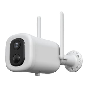 Cámara de Seguridad Exterior WiFi Recargable Inalámbrica con Lámpara 4.5 W, Visión Nocturna, Compatible con App móvil y Asistentes de voz Cámara de Seguridad Exterior WiFi Recargable Inalámbrica con Lámpara 4.5 W, Visión Nocturna, Compatible con App móvil y Asistentes de voz