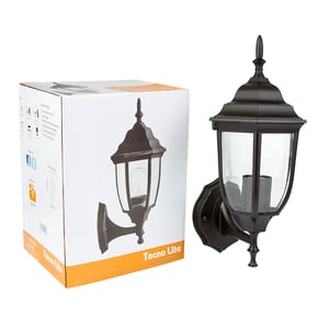 Lámpara de Pared Arbotante Tipo Farol Exterior, Potencia Máx. 60 W, Base E27, IP44, No incluye foco Lámpara de Pared Arbotante Tipo Farol Exterior, Potencia Máx. 60 W, Base E27, IP44, No incluye foco