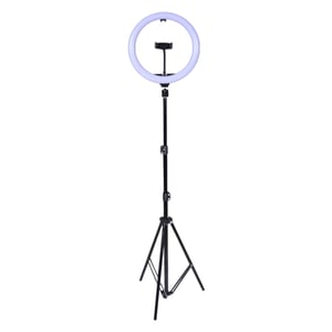 Aro de Luz LED 30 cm, 17 W Luz Blanca Ajustable, Conexión USB, Tripié de 2 metros Aro de Luz LED 30 cm, 17 W Luz Blanca Ajustable, Conexión USB, Tripié de 2 metros