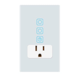 Apagador con Contacto Inteligente WiFi 2 Botones Táctiles y 1 Enchufe, Cable Neutro, Compatible con App móvil y Asistentes de voz Apagador con Contacto Inteligente WiFi 2 Botones Táctiles y 1 Enchufe, Cable Neutro, Compatible con App móvil y Asistentes de voz