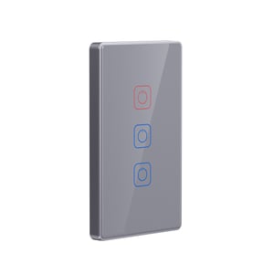Apagador Inteligente Táctil WiFi 3 Circuitos, Requiere Cable Neutro, Compatible con App móvil y Asistentes de voz Apagador Inteligente Táctil WiFi 3 Circuitos, Requiere Cable Neutro, Compatible con App móvil y Asistentes de voz