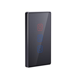 Apagador Inteligente Táctil WiFi 3 Circuitos, Requiere Cable Neutro, Compatible con App móvil y Asistentes de voz Apagador Inteligente Táctil WiFi 3 Circuitos, Requiere Cable Neutro, Compatible con App móvil y Asistentes de voz