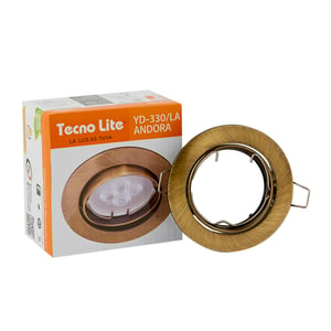 Lámpara Empotrable Downlight Dirigible, Potencia Máx. 6 W, Base GX5.3, Foco MR16 no incluido Lámpara Empotrable Downlight Dirigible, Potencia Máx. 6 W, Base GX5.3, Foco MR16 no incluido