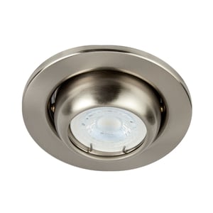 Lámpara Empotrable Downlight Dirigible, Potencia Máx. 6 W, Base GX5.3, Foco MR16 no incluido Lámpara Empotrable Downlight Dirigible, Potencia Máx. 6 W, Base GX5.3, Foco MR16 no incluido
