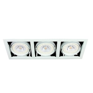 Lámpara Empotrable Downlight Dirigible, Potencia Máx. 45 W, Bases G53, Focos no incluidos Lámpara Empotrable Downlight Dirigible, Potencia Máx. 45 W, Bases G53, Focos no incluidos