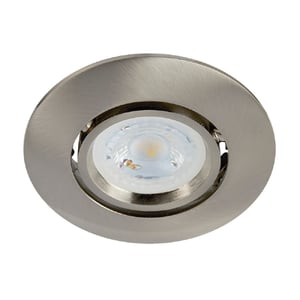 Lámpara Empotrable Downlight Dirigible, Potencia Máx. 6 W, Base GX5.3, Foco MR16 no incluido Lámpara Empotrable Downlight Dirigible, Potencia Máx. 6 W, Base GX5.3, Foco MR16 no incluido