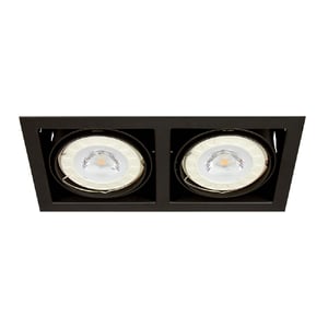 Lámpara Empotrable Downlight Dirigible, Potencia Máx. 100 W, 2 Bases G53, Focos AR111 no incluidos Lámpara Empotrable Downlight Dirigible, Potencia Máx. 100 W, 2 Bases G53, Focos AR111 no incluidos