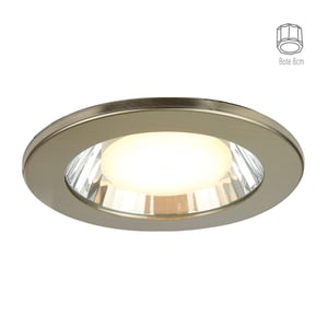 Lámpara Empotrable Downlight o Bote Integral 8 cm, Foco Incluido LED 9 W, Luz Cálida Brillante, Base E27 Lámpara Empotrable Downlight o Bote Integral 8 cm, Foco Incluido LED 9 W, Luz Cálida Brillante, Base E27