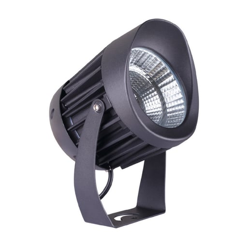 Reflector LED para sobreponer o estaca, 10 W, Luz suave cálida