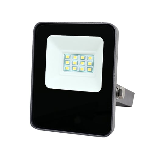 Reflector LED Exterior 10 W, Luz Cálida Brillante, IP65, IK07, No Atenuable, LED integrado