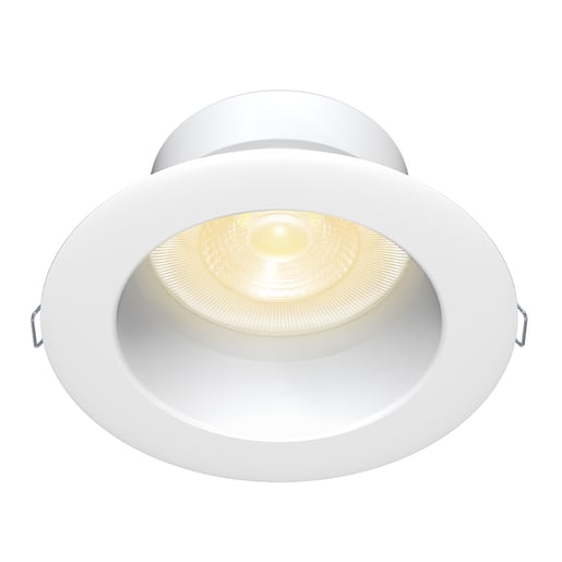 Lámpara Downlight LED Empotrable 10 W, Luz Cálida Brillante, No atenuable, Multivoltaje