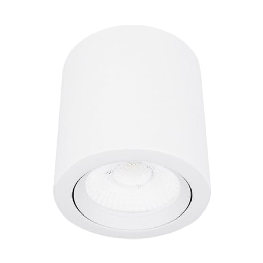 Lámpara Spot LED de Sobreponer Dirigible 10 W, Luz Cálida Brillante, No atenuable, LED integrado