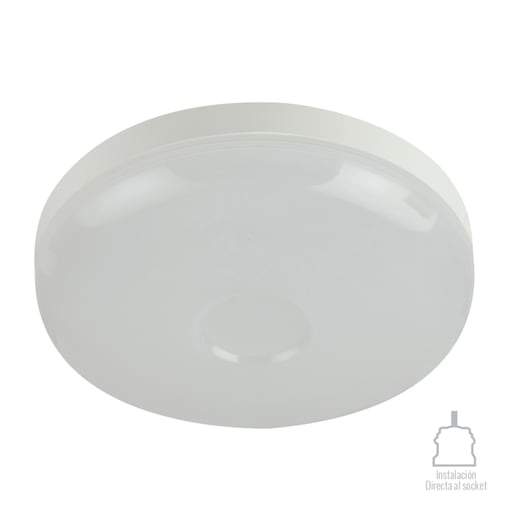 Foco Circular LED 12 W, Luz de Día, Base E27, No atenuable