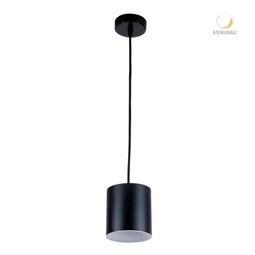 Lámpara Colgante LED de Metal 1.55 m de Altura, 12 W, Luz Suave Cálida, Atenuable, LED integrado