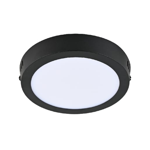 Lámpara Plafón LED de Sobreponer 12 W, Luz Suave Cálida, Interiores, No atenuable, LED integrado