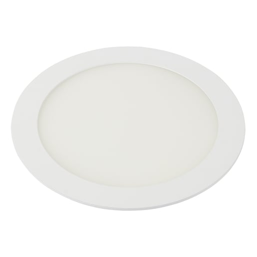 Lámpara Downlight LED Empotrable 12 W, Luz Cálida Brillante, No atenuable, LED integrado