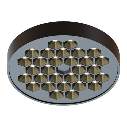 Lámpara Plafón LED Techo Honeycomb 15 W, Luz Cálida Brillante, Diseño Hexagonal, IRC 90, No atenuable Lámpara Plafón LED Techo Honeycomb 15 W, Luz Cálida Brillante, Diseño Hexagonal, IRC 90, No atenuable