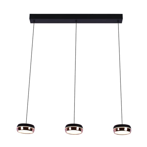 Lámpara Colgante LED de Metal 1.50 m de Altura, 18 W, Luz Cálida Brillante, No atenuable Lámpara Colgante LED de Metal 1.50 m de Altura, 18 W, Luz Cálida Brillante, No atenuable