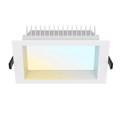 Lámpara Downlight LED Empotrable 18 W, Luz Blanca Ajustable, Antiparpadeo, No atenuable