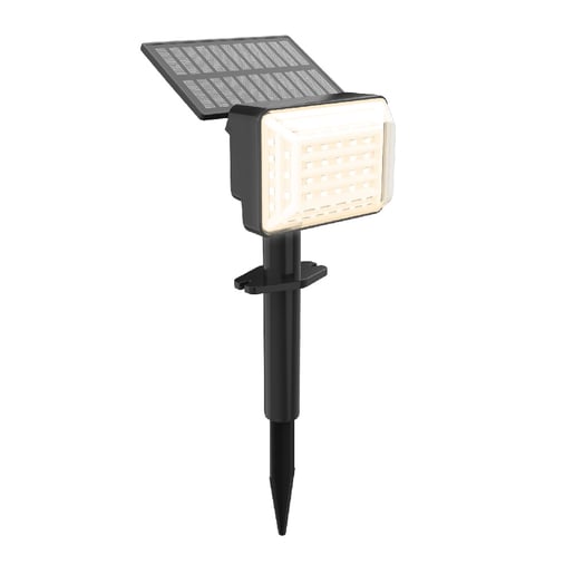 Lámpara Solar con Estaca LED 1.3 W, Luz Cálida Brillante, 2 en 1, IP44, No atenuable