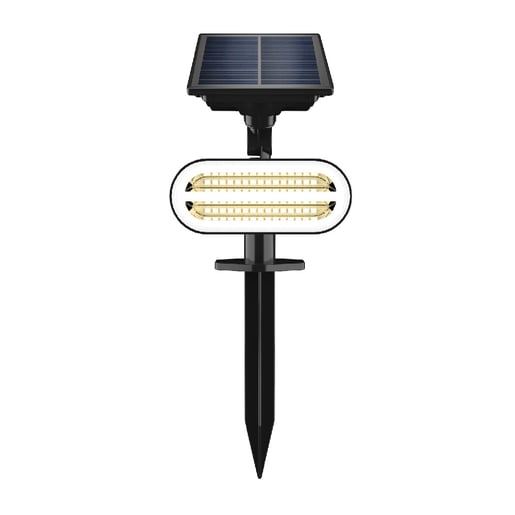 Lámpara Solar con Estaca LED 1.6 W, Luz Cálida Brillante, 2 en 1, IP44, No atenuable