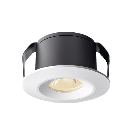 Lámpara Downlight LED Empotrable 1 W, IRC 95, Óptica Dark Light, Luz Suave Cálida, LED integrado